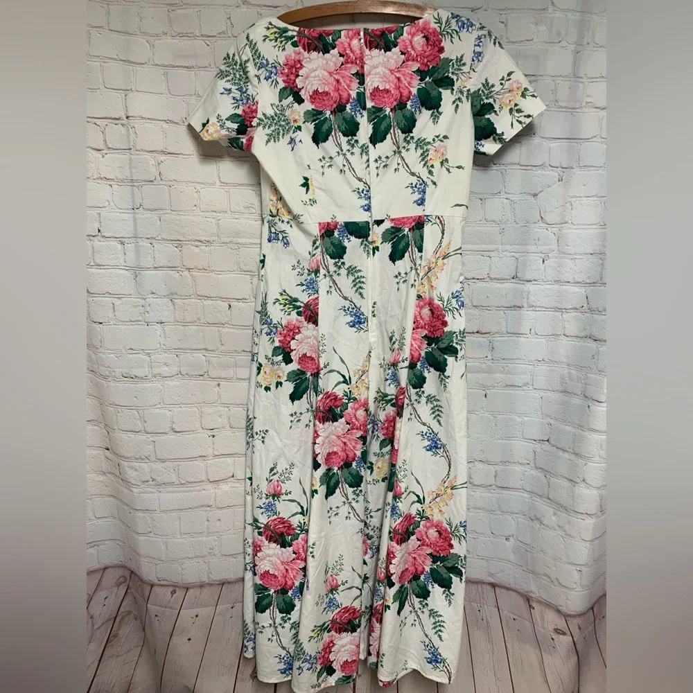 Vintage Handmade Laura Ashley Floral Fabric Dress Size S 34” - Picture 5 of 5